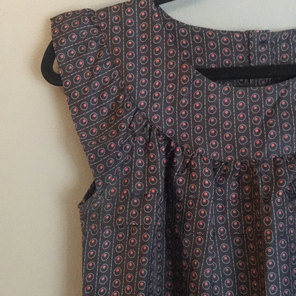 Navy with pink detail dress - size small